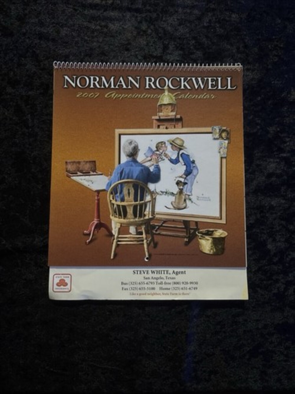 Vintage Norman Rockwell 2007 Calendar.